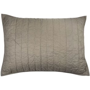 MOUD Home Senses Gestepptes Kissenbezug 50x70 cm, Braun