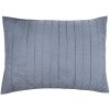 MOUD Home Senses Gestepptes Kissenbezug 50x70 cm, Blau
