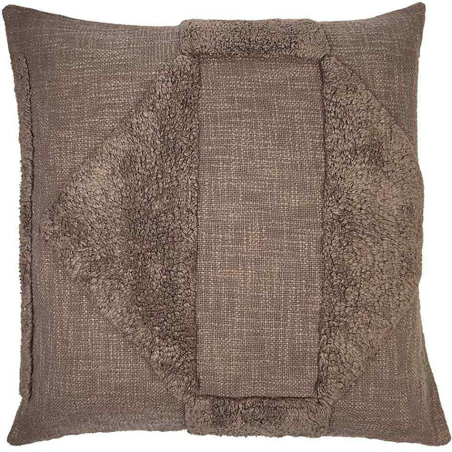 MOUD Home Kala Kissenbezug 50x50 cm, Braun