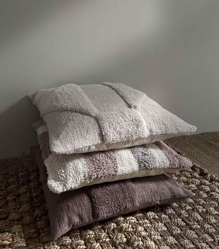 MOUD Home Kala Kissenbezug 50x50 cm, Braun