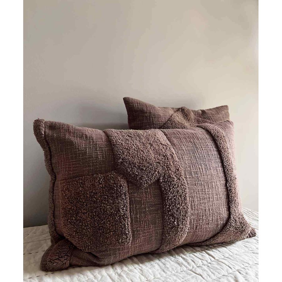 MOUD Home Kala Kissenbezug 40x60 cm, Braun