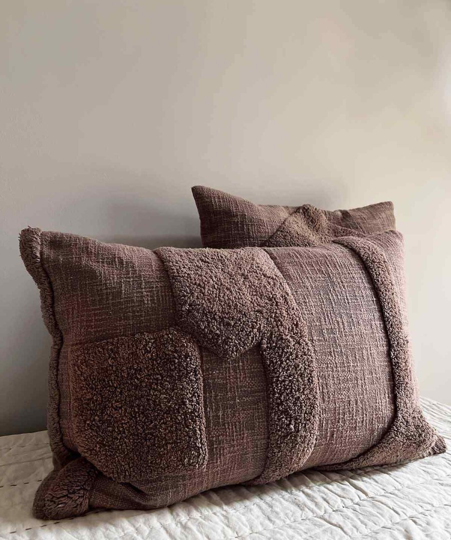 MOUD Home Kala Kissenbezug 40x60 cm, Braun