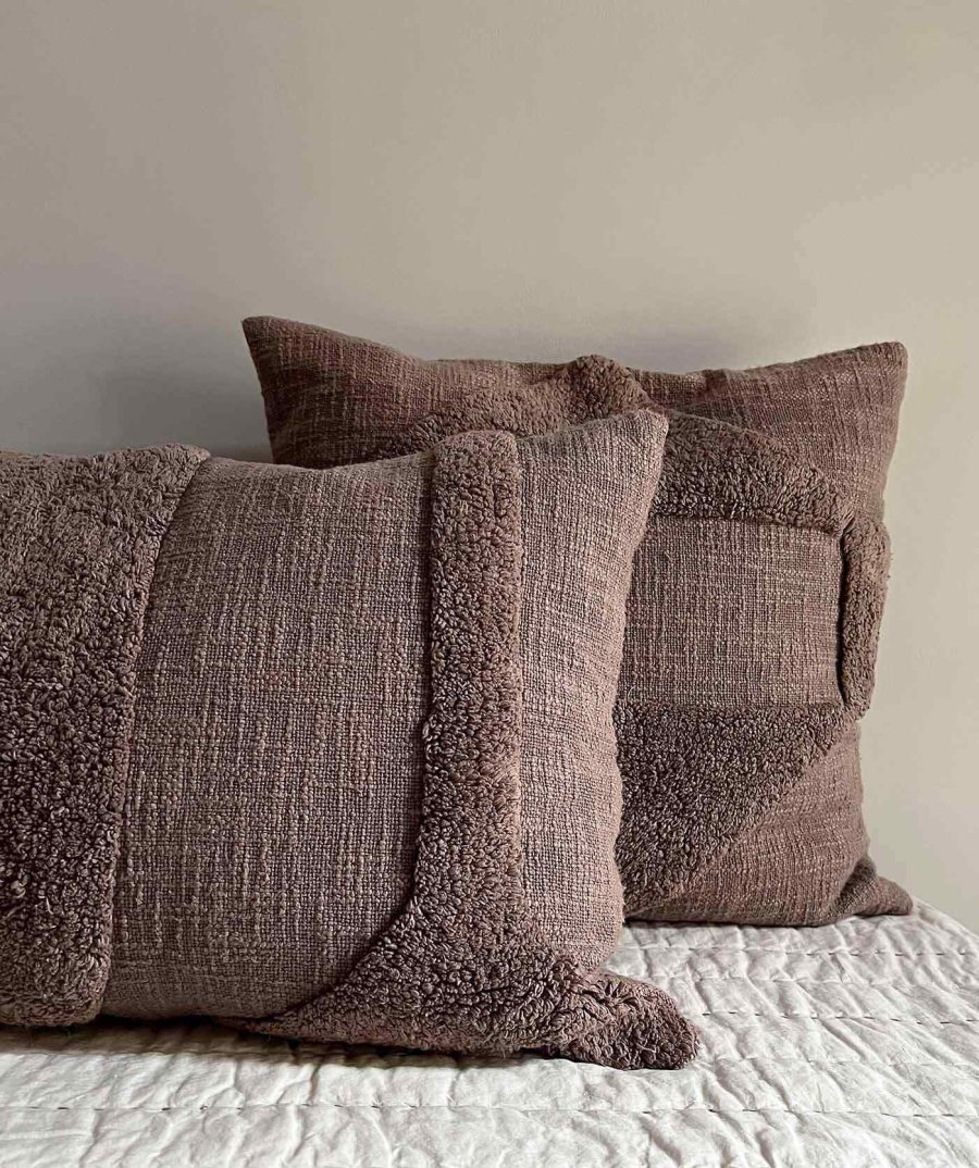 MOUD Home Kala Kissenbezug 40x60 cm, Braun