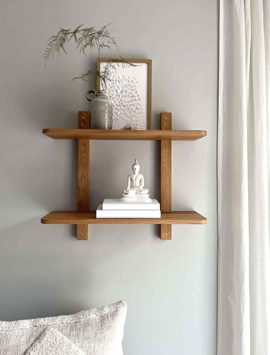 MOUD Home Nord Wandregale 60x53 cm, Eiche