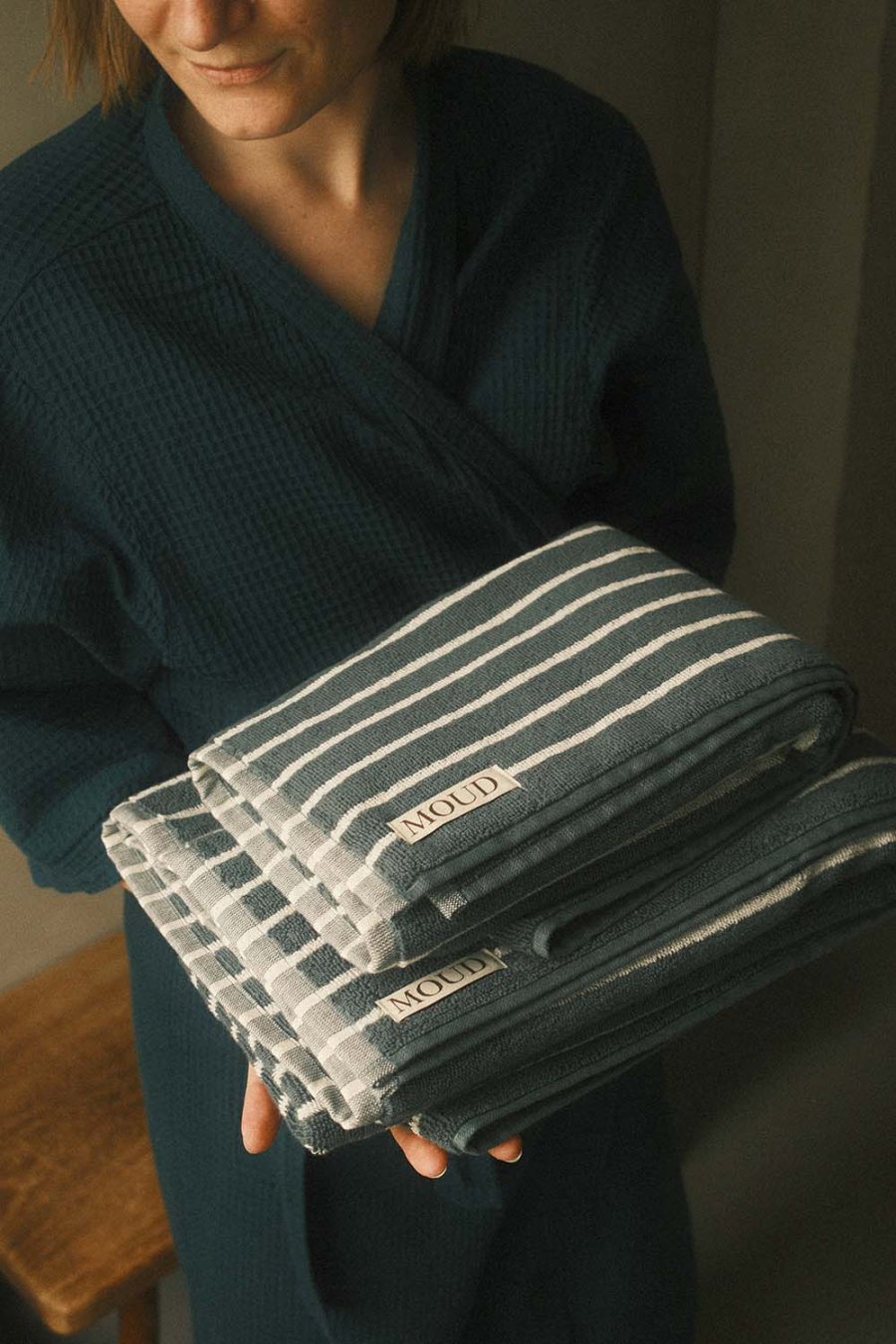 MOUD Home Lino H�ndkl�de 50x100 cm, Moss Green