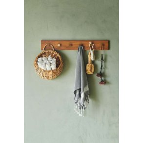 MOUD Home Oak Knagerække 70 cm, Eg/Messing