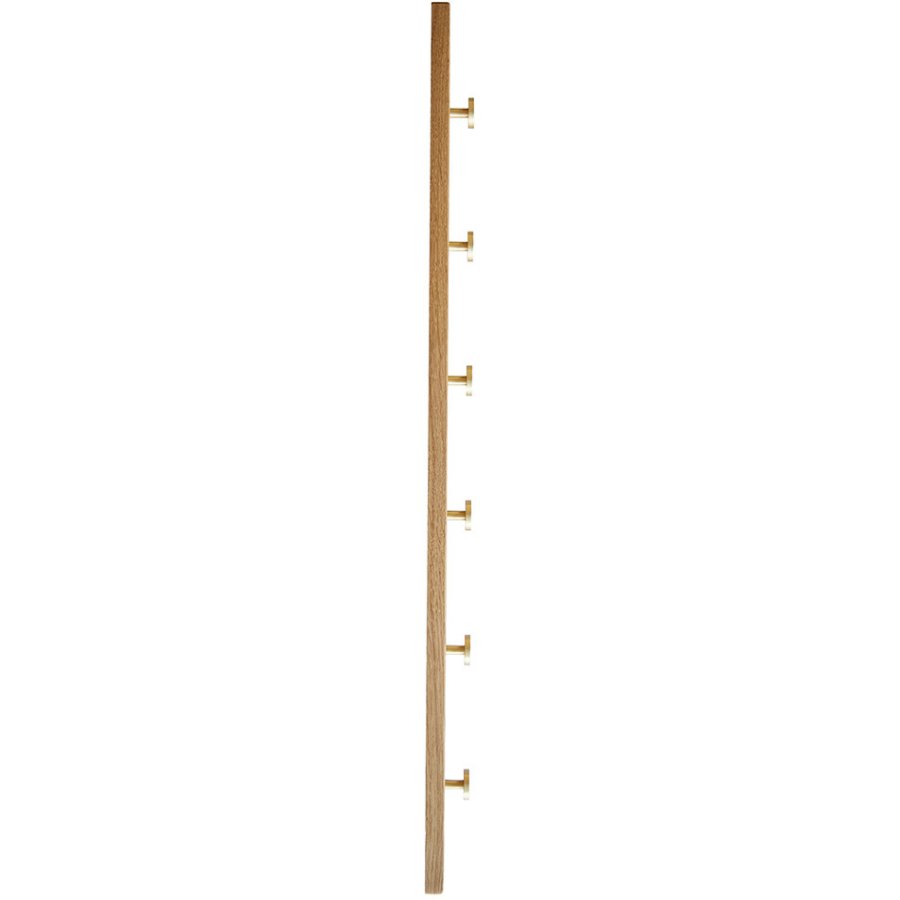 MOUD Home Oak Hakenleiste 70 cm, Eiche/Messing