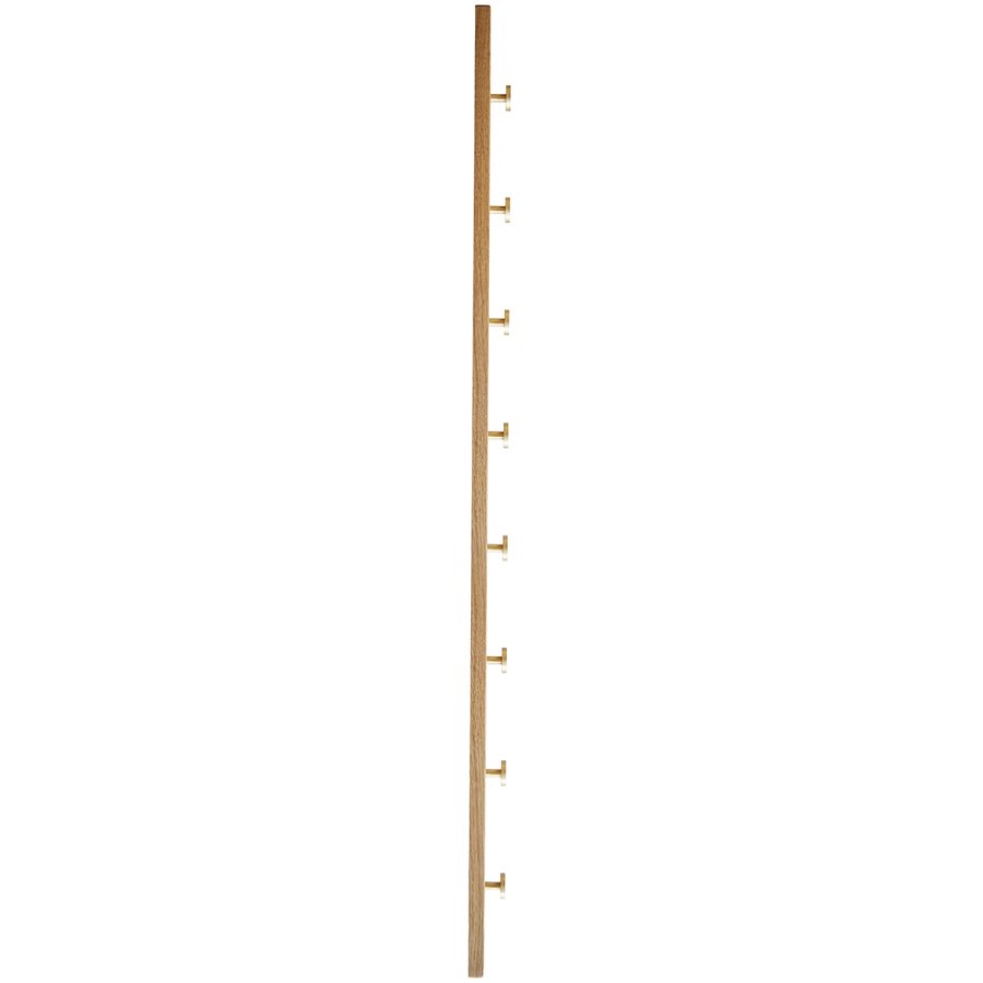 MOUD Home Oak Hakenleiste 100 cm, Eiche/Messing