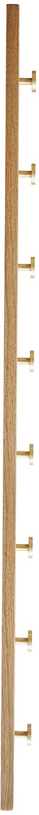 MOUD Home Oak Hakenleiste 100 cm, Eiche/Messing