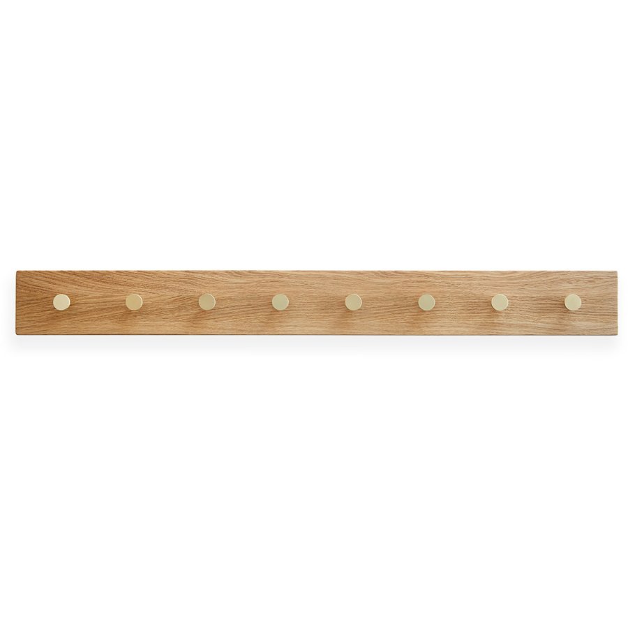 MOUD Home Oak Hakenleiste 100 cm, Eiche/Messing