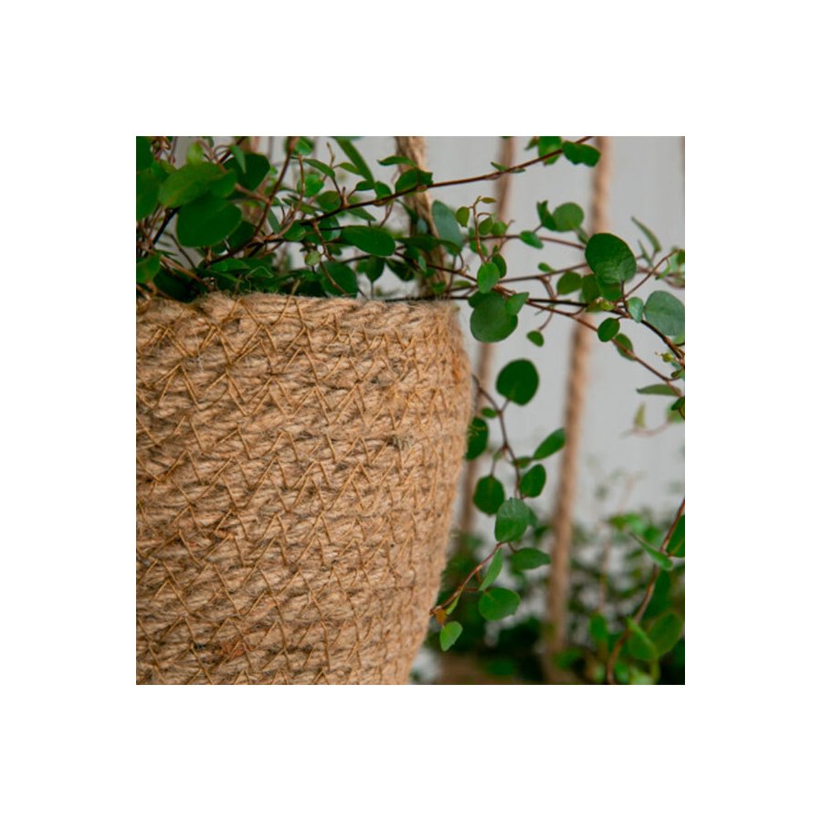 MOUD Home Jute Hngetopf H16 cm, Natur