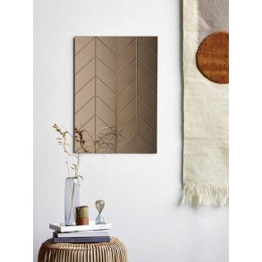 MOUD Home Herringbone Spejl 50x70 cm, Bronze