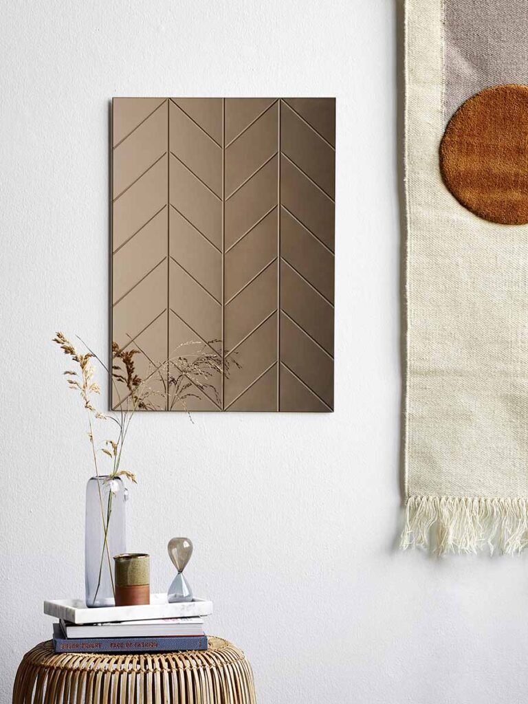 MOUD Home Herringbone Spiegel 50x70 cm, Bronze