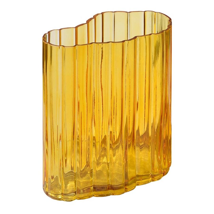 MOUD Home Ripple Vase H20 cm, Amber