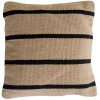 MOUD Home Stripe Kissenbezug 50x50 cm, Beige/Schwarz