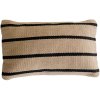 MOUD Home Stripe Kissenbezug 40x60 cm, Beige/Schwarz