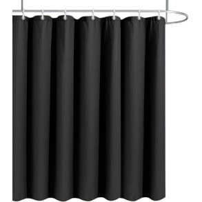 MOUD Home Waffle Duschvorhang 180x220 cm, Schwarz