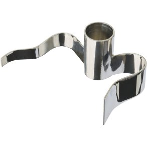 MOUD Home Wavy Kerzenhalter H4,7 cm, Silber