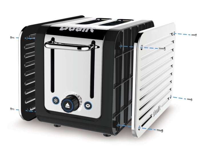 Dualit Architect Brdrister 2 slice, Sort