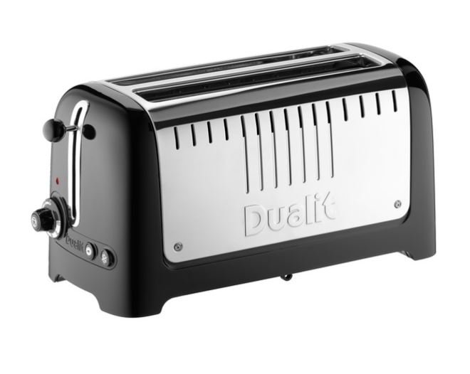 Dualit Long Slot Lite Br�drister 4 slice, Sort