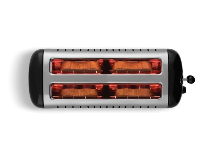 Dualit Long Slot Lite Br�drister 4 slice, Sort