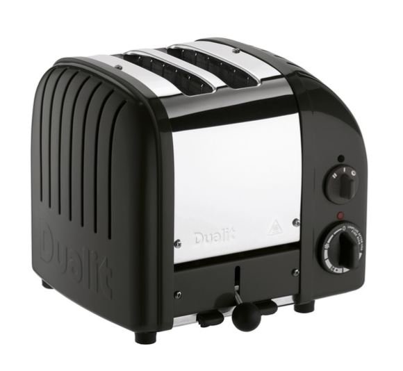 Dualit Classic Toaster 2 Slice, Glnzend Schwarz