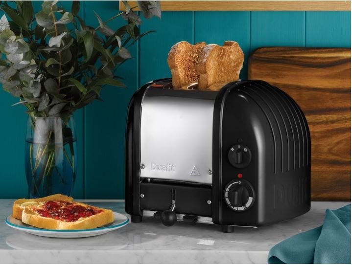 Dualit Classic Toaster 2 Slice, Glnzend Schwarz