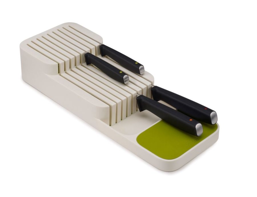 Joseph Joseph DrawerStore Knivindsats 2 etager, Hvid/grn