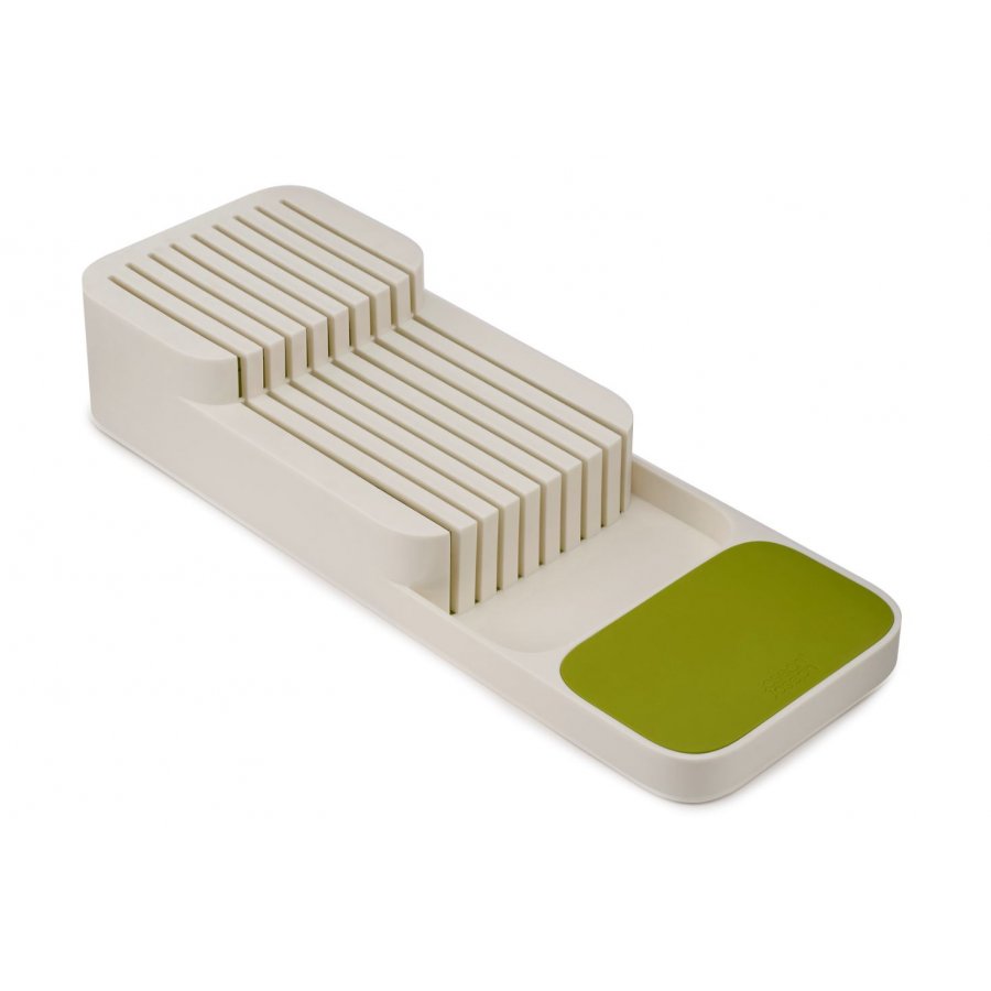 Joseph Joseph DrawerStore Knivindsats 2 etager, Hvid/grn