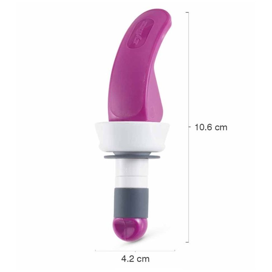 Zyliss Easy Seal Bottle Stopper 2er Set, Blau/Lila