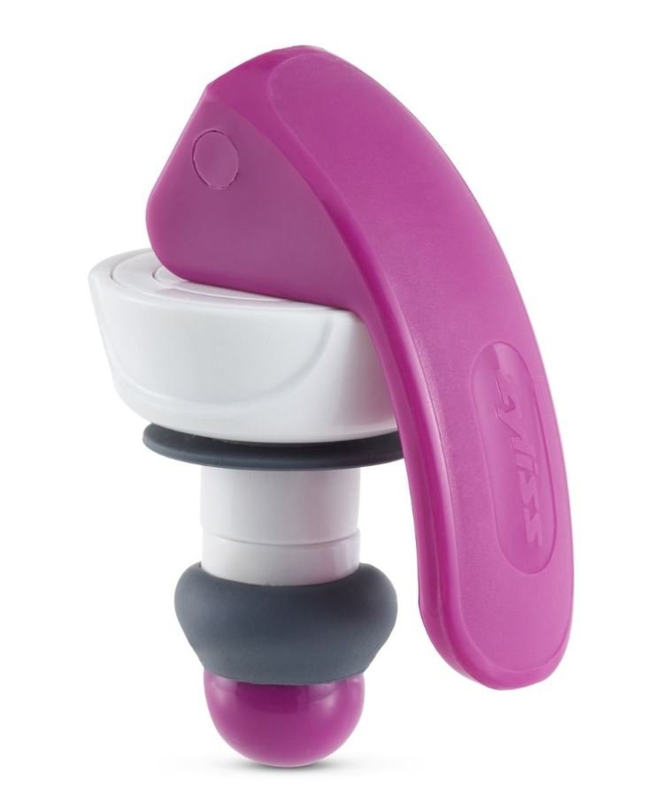 Zyliss Easy Seal Bottle Stopper 2er Set, Blau/Lila