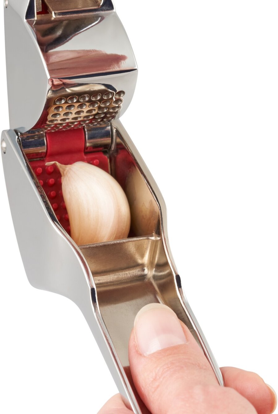 Zyliss Emily Hvidlgspresser 9,5 cm, Slv/Rd