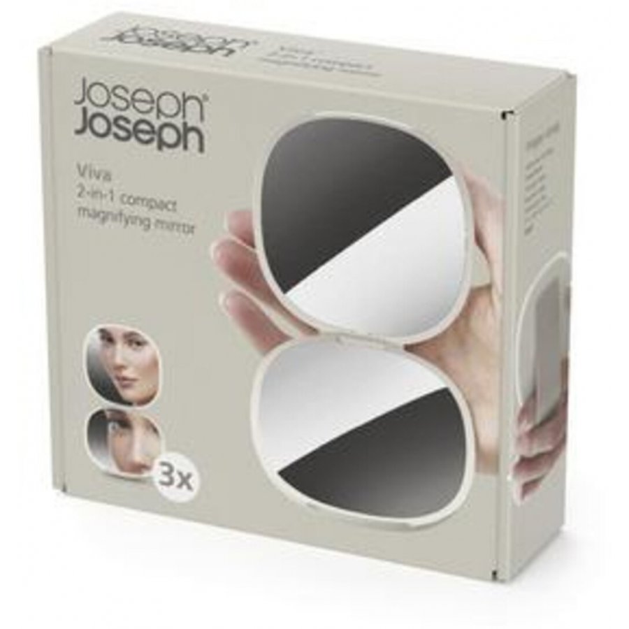 Joseph Joseph Viva 2-in-1 Kosmetikspiegel 8,5 cm, Beige