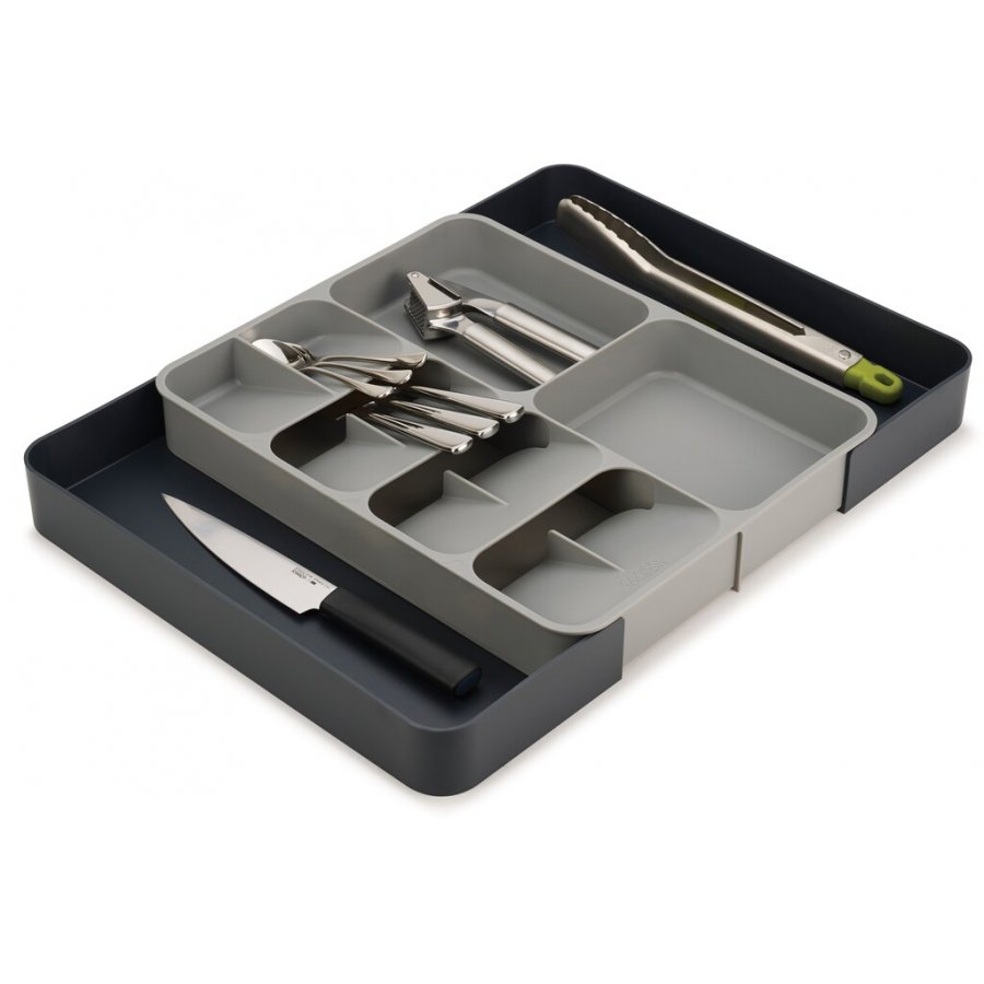 Joseph Joseph DrawerStore Utensilien- und Besteckeinsatz Verstellbar, Grau