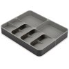 Joseph Joseph DrawerStore Utensilien- und Besteckeinsatz Verstellbar, Grau