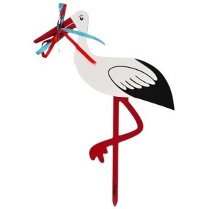 Magni F�dselsstork 55 cm, Hvid