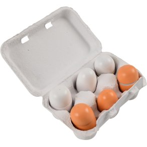 Magni Æggebakke m. 6 Æg 7 Dele 16 cm, Multi