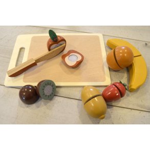 Magni Skærebræt m. Frugter 14 Dele 22 cm, Multi