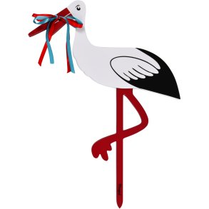 Magni Fødselsstork 83 cm, Hvid
