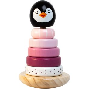 Magni Stabelt�rn Pingvin 7 Dele 14 cm, Lyser�d