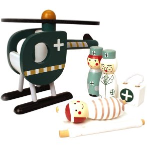 Magni Redningshelikopter m. L�ger 6 Dele 21 cm, Gr�n