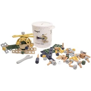 Magni Bygges�t i Opbevaringsspand 80 Dele 26 cm, Multi