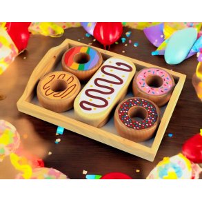 Magni Donuts i Bakke 6 Dele 22 cm, Multi