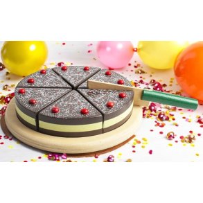 Magni Chokoladekage m. Velcro 8 Dele 16 cm, Brun