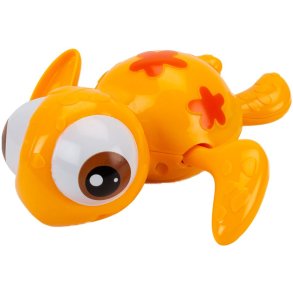 Magni Badelegetøj Skildpadde m. Træk-op 13 cm, Orange