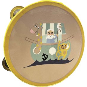 Magni Tamburin Noahs Ark 15 cm, Gul