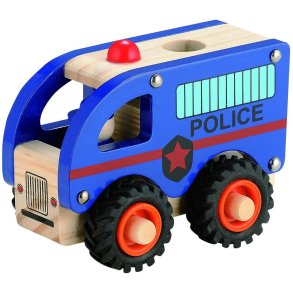 Magni Politibus m. Gummihjul 18 cm, Blå