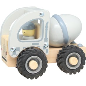 Magni Cementbil m. Gummihjul 18 cm, Hvid