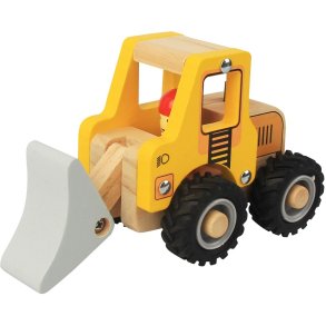 Magni Bulldozer mit Gummirad 18 cm, Gelb