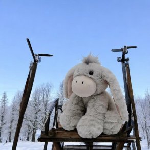 Magni Æsel Eddie Bamse 16 cm, Grå